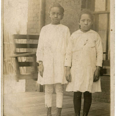 Two Girls on the Porch