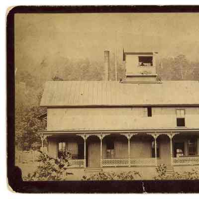 2020.057.063: Black and white photograph of the base station of Incline Number 1
