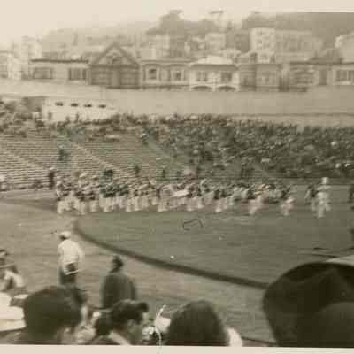 Photograph, Football Game at Kezar Stadium