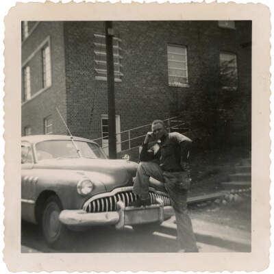 Man with Buick