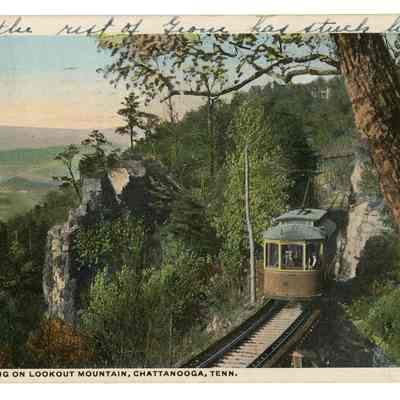 Postcard, Lookout Mountain Trolley