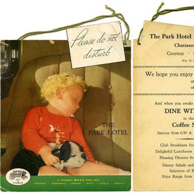 Door Sign, Park Hotel