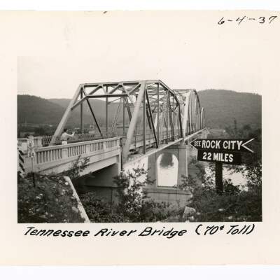 2021.039.003 F: Steel Trestle Bridge across the Tennessee River in Marion County
