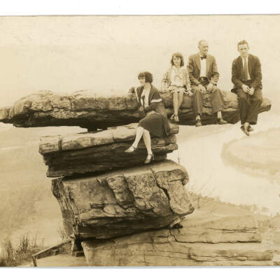 Family at Umbrella Rock
