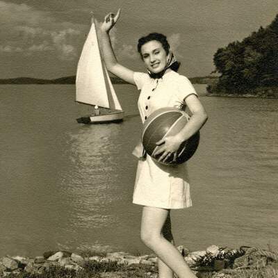 Girl with Beach Ball