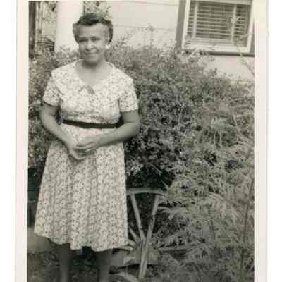 Digital Photograph, Woman in Daisy Dress