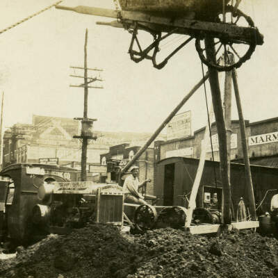 Photograph, Terrell Electric Company Work on Broad Street