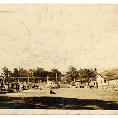 RPPC, German POW Yard
