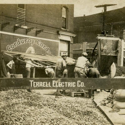 Photograph, Terrell Electric Company Work on Broad Street