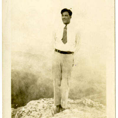 Man on Bluff