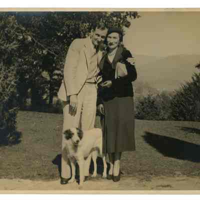 Photograph, Couple with Dog