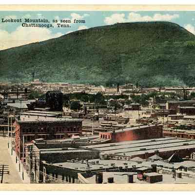 Postcard, Lookout Mountain as Seen From Chattanooga