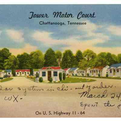 Postcard, Tower Motor Court