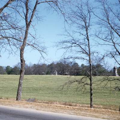 Monuments at Chickamauga Battlefield