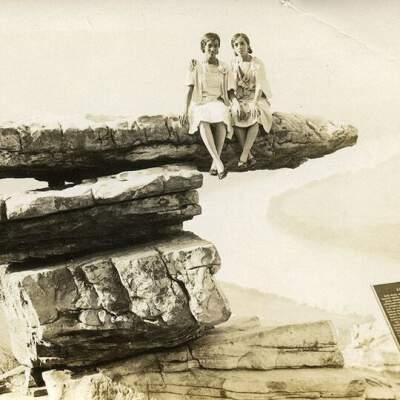 Women on Umbrella Rock