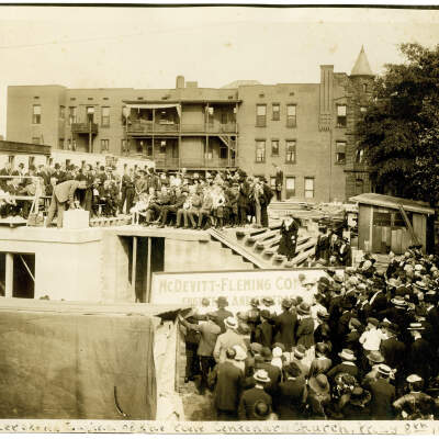 Laying the Cornerstone of the Centenary Church