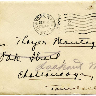 Mrs. Thayer Montague Letter