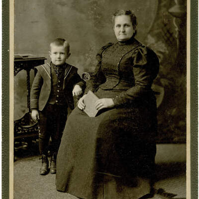 Mrs. Mary C. Rodgers and Grandson, James Shugart, M. M. Mudge