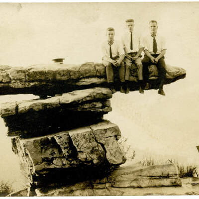 Three Men, Umbrella Rock