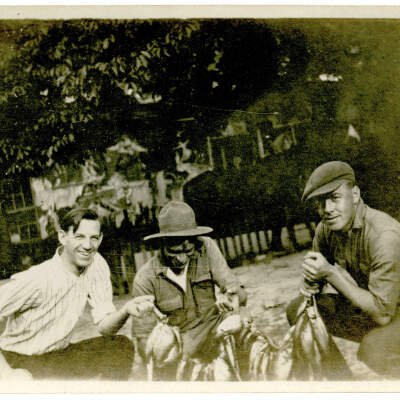 Men with Fish in St. Elmo