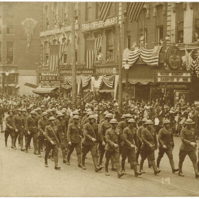 WWI Parade at Eighth and Market Streets