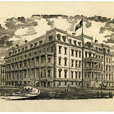 2020.098.001 Verso: Engraving of Stanton House