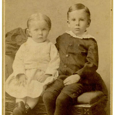 Carte de Visite, Daisy and Albern Snow