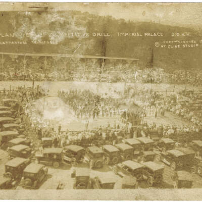 Airplane View of Competitive Drill, Imperial Palace, D.O.K.K.