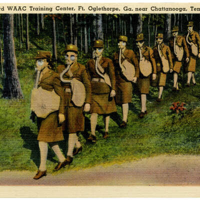 Gas Drill, Third WAAC Training Center, Ft. Oglethorpe