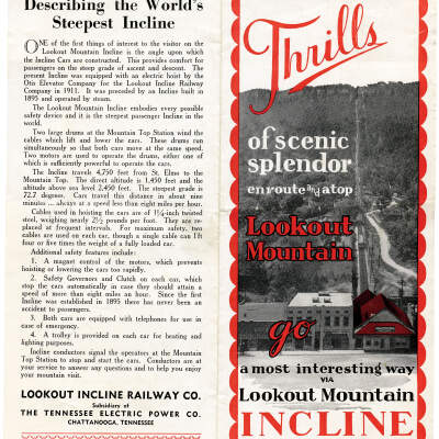 Thrills of Scenic Splendor, The Incline