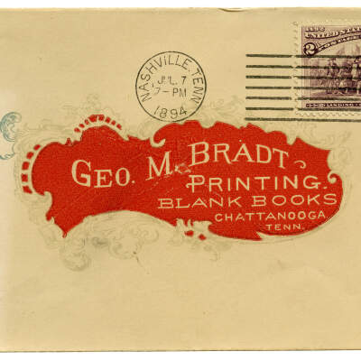 Geo. M. Bradt Printing Cover