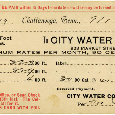 City Water Statement