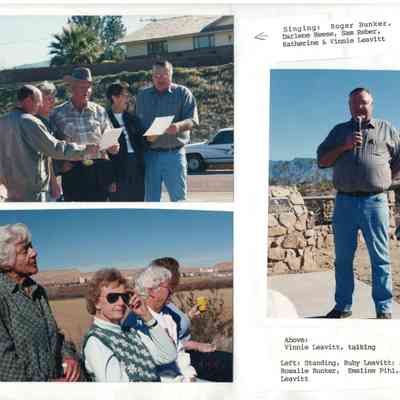 1999 Commemoration of Settlement of Bunkerville at the monument