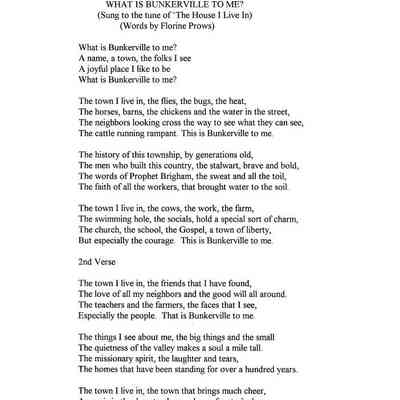 Song verse "What is Bunkerville To Me"