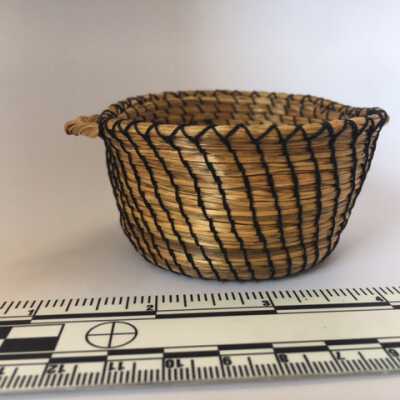 Handwoven horsehair and Birch basket