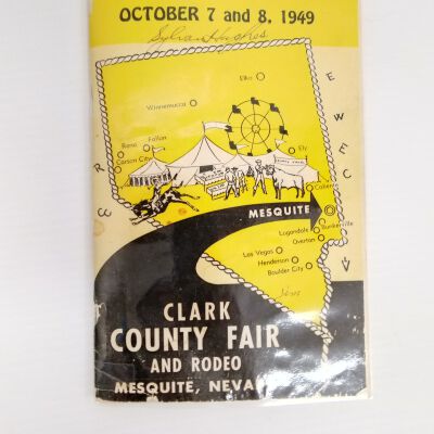 Clark County Fair and Rodeo Mesquite, NV 1949