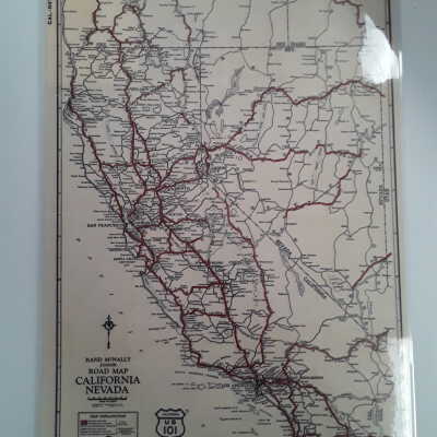 Road map California Nevada