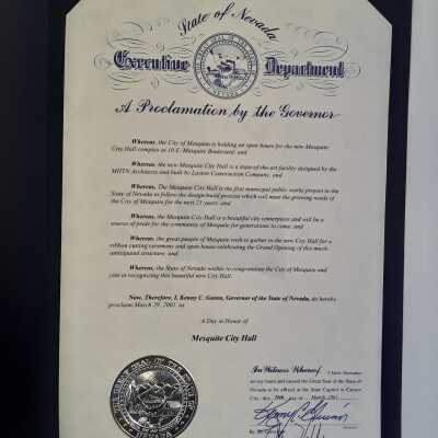 Proclamation by the Governor