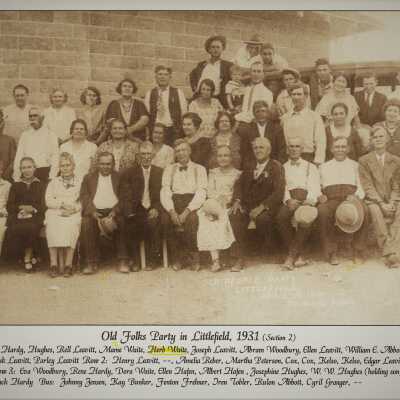 Old Folks Party: 1931