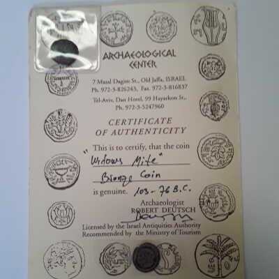 Widows Mite Bronze Coin