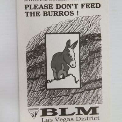 Please Don't Feed The Burros BLM