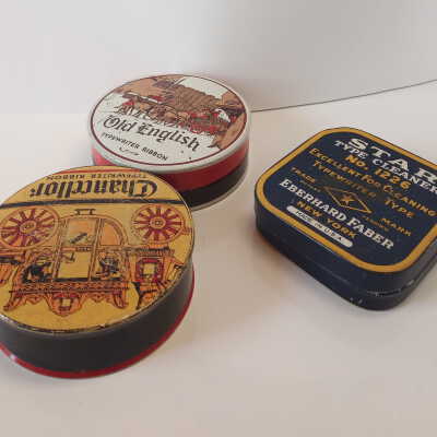 Three typewriter tin cases