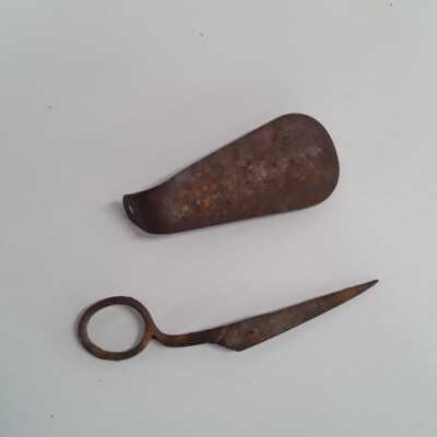 Shoe Horn and Broken Scissors