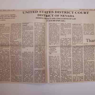 United States District Court District of NV 1996