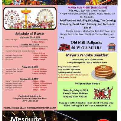 Mesquite Days 2024 Flyer
