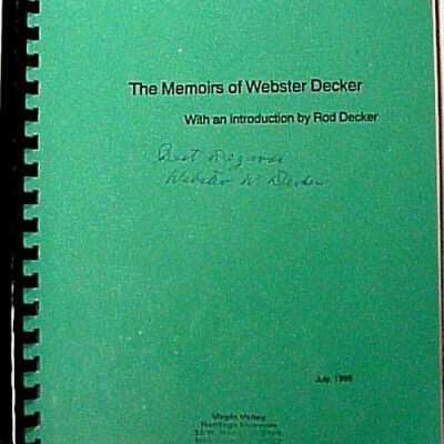 Memoirs of Webster Decker