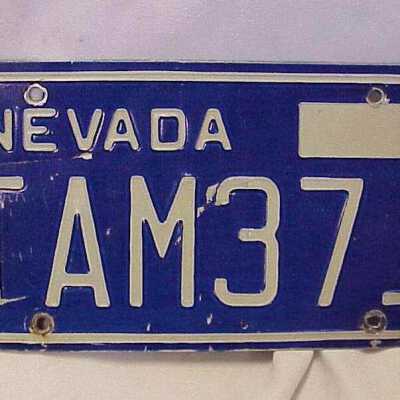 Plate, license