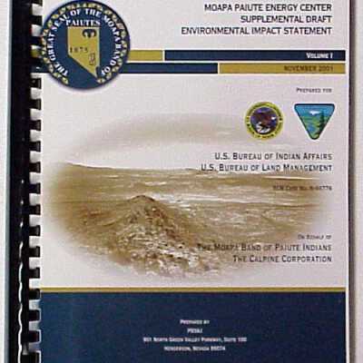 Moapa Paiute Energy Center Volume I