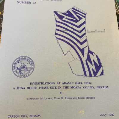 Nevada State Museum Anthropological papers number 22