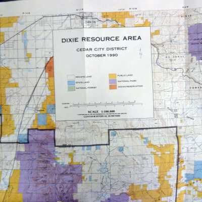 Dixie Resource Map Cedar City District 1990